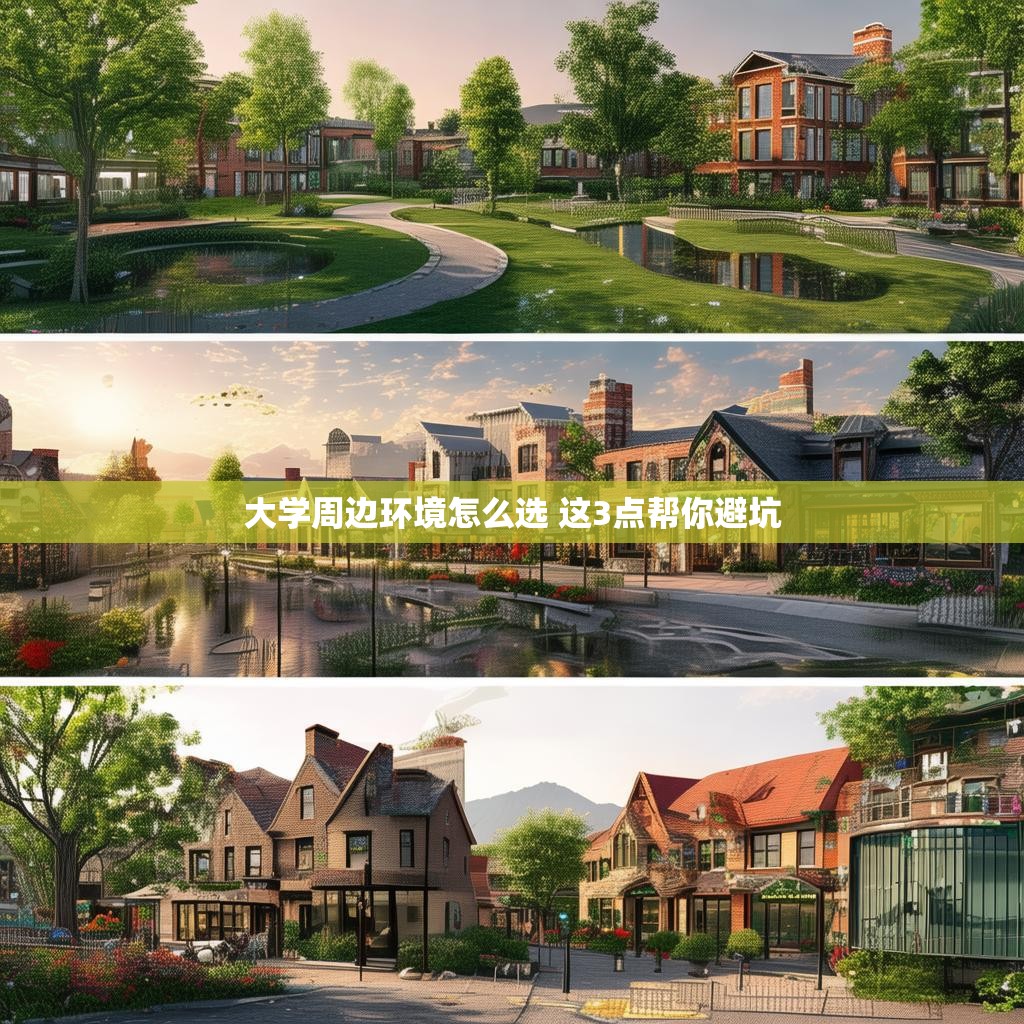 大学周边环境怎么选 这3点帮你避坑
